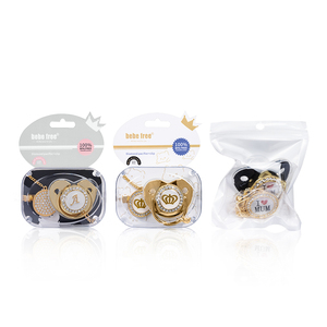 Custom Gold Ontwerp Bling Luxe Fopspeen Bpa Gratis Cartoon Orthodontische Fopspeen Fopspeen Speelgoed Tepel - Product Image 3