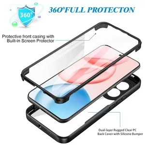 <span class=keywords><strong>Coque</strong></span> complète 360 ° pour Honor 400 Pro Lite Film de protection d'écran Silicone de luxe antichoc couverture arrière de téléphone dur Honor 400 Pro - Product Image 3