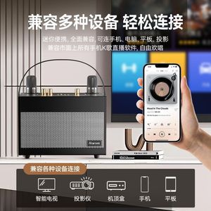 Hairsun Karaoke Speaker System With <b>Bluetooth</b> <b>Microphone</b> And Subwoofer For Home Use - Product Image 4