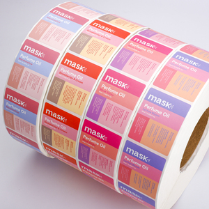 Custom Perfume Oil Bottle <strong>Label</strong> Waterproof Vinyl Full Color Printing Roll <strong>Stickers</strong> for <strong>10ml</strong> Cosmetic Parfum <strong>Vial</strong> Packaging - Product Image 2