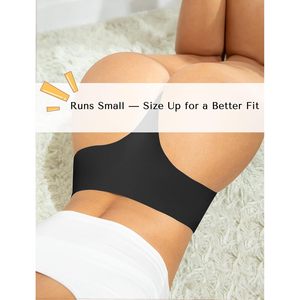 Lot de 5 culottes string invisibles taille haute pour femme – Douces, confortables et idéales pour l'entraînement - Product Image 4
