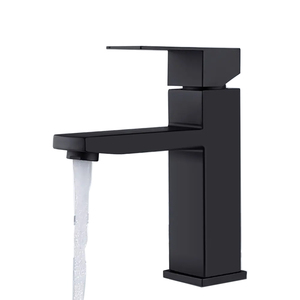 Vòi Hình Vuông Màu Đen Hiện Đại Máy Trộn Nước Nóng Và Lạnh Vòi Nước Nhà Tắm Nhà Bếp NBYT-3321B CE Đương Đại Bằng Gốm - Product Image 3