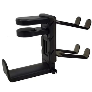 Double Tier Plastic Clothing Organizer <b>Hook</b> Type Storage Rack Minimalist Design Removable <b>Wall</b> Behind Door Use - Product Image 1