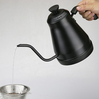 Prix usine vente chaude nouveau Design noir vente chaude de haute qualité 1200w électrique col de cygne bouilloire Pot