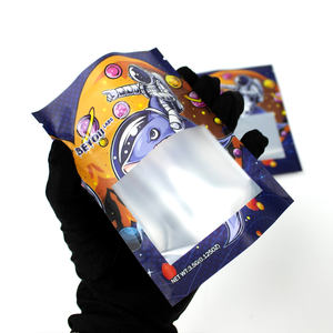 Wholesale Custom Printed Mylar Smell Proof 3.5g 7g 14g 28g Food Stand up Pouch <b>Zipper</b> <b>Plastic</b> Laser Tereo 3.5g <b>Bags</b> with Window - Product Image 1