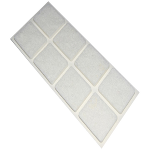 FIELTROS RECTANGULARES 50x100mm-Blanco-Blister 1 pieza - Product Image 1