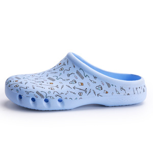 Ciabatte Chirurgiche Bianche Antiscivolo Traspiranti Comode con Stampa Cartoon, Suola Spessa Morbida, <span class=keywords><strong>Scarpe</strong></span> da Dottore <span class=keywords><strong>per</strong></span> Fabbrica - Product Image 6