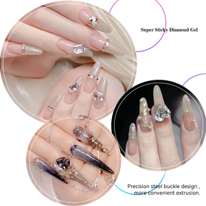 Vendeeni Nails Supplies 2 en 1 Super Strong Fill the Gap <span class=keywords><strong>Colle</strong></span> à ongles et <span class=keywords><strong>gel</strong></span> de <span class=keywords><strong>colle</strong></span> 3D Rhinestone pour ongles OEM Custom Private Label - Product Image 2