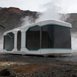 Maison Capsule Préfabriquée en Acier à Panneaux Sandwich, Conception Respirante, pour Cuisine, Hall, Maison Intelligente Moderne, Salle de Sport, Chambre, Centre Commercial <span class=keywords><strong>Alice</strong></span> - Product Image 4