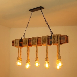 Luces LED de decoración Vintage para sala de estar, lámparas de techo modernas y sencillas, lámpara colgante geométrica Nórdica - Product Image 2
