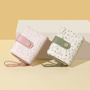 सुंदर मुद्रित पैटर्न और छात्र कार्ड बैग जिपर छोटी लंबाई थोक मूल्य के साथ छात्र कार्ड बैग - Product Image 4