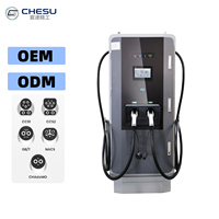 Station de recharge rapide pour véhicules électriques DC 180 kW personnalisée, double chargeur GB/T CCS2 CHAdeMO, nouvelle certification CE, OCPP1.6J, câble de 5 m