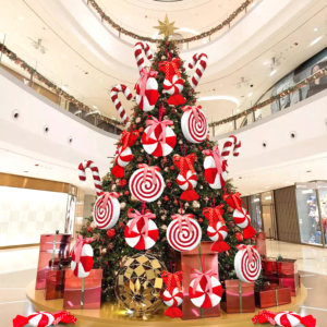 Décoration <span class=keywords><strong>de</strong></span> Noël <span class=keywords><strong>en</strong></span> mousse <span class=keywords><strong>en</strong></span> forme <span class=keywords><strong>de</strong></span> canne à sucre scintillante, rouge et blanche, peinte, pour vitrine et centre <span class=keywords><strong>de</strong></span> table, vente <span class=keywords><strong>en</strong></span> gros - Product Image 5
