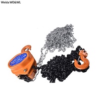WEIDA WH66611 1 Ton 3m Alat Pengangkat Manual Gaya Jepang dengan Katrol Baja Mangan dan Rantai Kombinasi Profesional