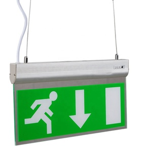 Tablero de señal de salida de incendios recargable montado en la pared 5W 7W 9W 12W Luz de punto doble lámpara de luz de emergencia automática Led de dos cabezas - Product Image 2