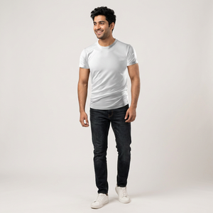 High Quality Men'S Blank <b>100</b>% Cotton 210Gsm Plain Casual Oversized O-neck Streetwear Short Sleeve T <b>Shirt</b> for Men women - Product Image 1