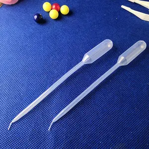 Factory direct sale of ultra-fine water absorption caliber 1ML laboratory consumables disposable plastic Pasteur pipette dropper