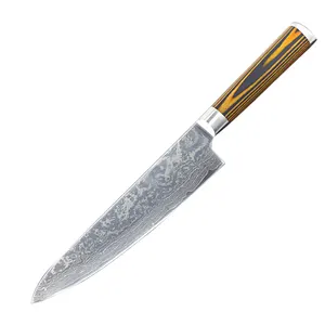 QP KD00508A с деревянной ручкой немецкий нож Demascus нож шеф-повара 8 дюймов кухонный нож