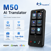 Vendor Penerjemah Bahasa AI M50 Grosir 142 Bahasa 19 Bahasa Offline WiFi Pengisian Daya Tipe C Elektronik Saku Baru