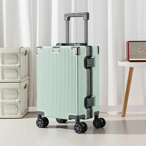 Equipaje de embarque de lujo de 16 pulgadas, <span class=keywords><strong>Maleta</strong></span> de viaje con cable ligero, rueda de 360 °, varilla de tracción de aluminio, equipaje pequeño para hombres y mujeres - Product Image 4