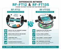 RF4 RF-FT12/RF-FT13S Perlengkapan Perbaikan Motherboard Ponsel Universal Penjepit Stabil Rotasi 360 untuk Papan PCB/CPU Logam