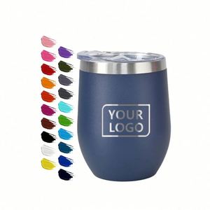 Ys45 Custom Logo 12oz/360ml Baking Utensilsl <b>Mug</b> Double Coffee Spoonse Insulation Travel <b>Cute</b> Party Beer <b>Mugs</b> Wine Cup with Lid - Product Image 1