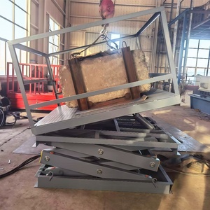 Meja Angkat Gunting Tugas Berat Stabilitas Tinggi 1000kg 2000kg <span class=keywords><strong>3000kg</strong></span> dengan Gunting Ganda untuk Penanganan Kargo - Product Image 5