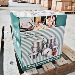 Wholesale Aluminum Cookware <b>Set</b> of 7 Piece Casserole Pots Thicken Aluminum Dia Cast Cookware - Product Image 2