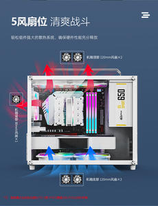 【売れ筋】<span class=keywords><strong>M</strong></span>-ATX/MINI-ITX対応 PCケース ゲーミングPCケース DIYゲーマー向け 強化ガラス採用 MATX PCケース - Product Image 4