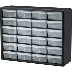 Organizador de cajón de plástico multiusos para el hogar, organizador de plástico para garaje, manualidades, bricolaje, 30 cajones