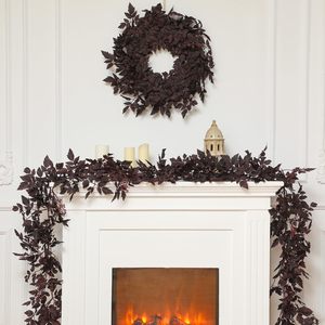 Guirlande de feuilles d'érable artificielles pour décoration d'automne, mariage, maison, vigne décorative, feuilles de Thanksgiving - Product Image 3