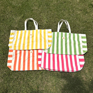 Bolsa de Compras de Lona de Algodón Grande Personalizada de Fábrica China, Hecha a Mano, Reutilizable, para la Playa - Product Image 6
