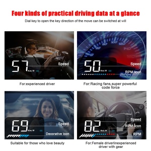 Velocímetros digitales de <span class=keywords><strong>2022</strong></span> pulgadas para coches, exceso de velocidad con alarma de pantalla Hud, indicador inteligente Obd2, Gps, novedad, 3,5 - Product Image 6