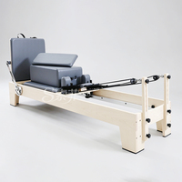 Fünfteiliges Ahornholz Pilates Reformer Bett für Yoga & Bodybuilding Übungen - Hochwertige Pilates Studio Ausrüstung für den Heimgebrauch