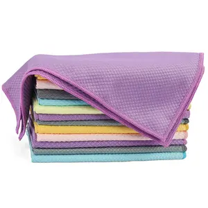 Tricol Microfiber Cloth for Cleaning Fish Scale Microfiber Polishing Cleaning diamond cloth easily cleaning wholesale