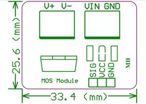 IRF520 0-24V Top <span class=keywords><strong>Mosfet</strong></span> Button MOS Tube Tubo de efecto de campo MCU PWM Control IRF520 MOS <span class=keywords><strong>Mosfet</strong></span> Driver Module - Product Image 4