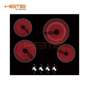 Appareils électroménagers pour la cuisine, plaque vitrocéramique encastrable de 60 cm à 4 brûleurs, épaisseur 4 mm - Product Image 1
