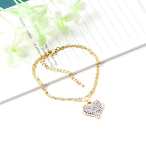 Bracelet à breloques Ason en acier inoxydable plaqué or 14 carats, collection 2020, vente en gros, tendance, pour femmes, hommes, cadeau, fête - Product Image 1