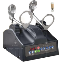 Machine à mélanger le lait en acier inoxydable, avec minuteur, 10 vitesses, appareil à Double tête pour thé à bulles