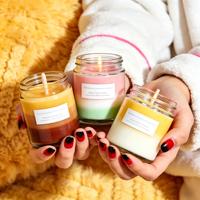 Individuelle Farbige MW-Neuartige Kerzen Personalisierte Umweltfreundliche 100% Organische Sojawachs-Kunstkerze für Weihnachten Ostern