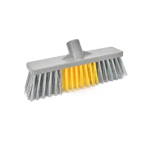 Brosse de lavage avec manche télescopique machine à plancher balai en plastique brosse à doigts pour animaux de compagnie balai avec pelle à poussière ensemble combiné