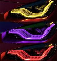 Modules DRL pour phares SJC Auto Parts pour BMW Série 2 M2 G87 G42 Modules DRL RGB 2022-2024 Lampe avant LED RGB DRL Plug and Play