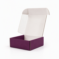 Boîte d'expédition pliable en carton ondulé avec gaufrage et pelliculage mat pour coffret de vernis à ongles (lot de 6 flacons)