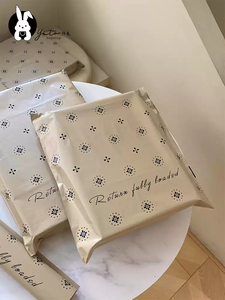 ถุงพลาสติกพิมพ์โลโก้ตามสั่ง หลากสี สำหรับบรรจุภัณฑ์เสื้อผ้า จัดส่งพัสดุ ไปรษณีย์ - Product Image 1