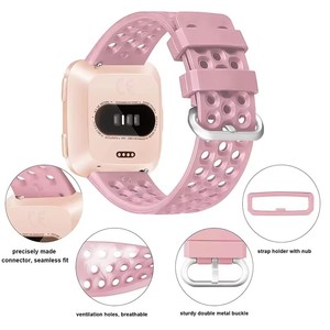 Bracelet de montre de sport de haute qualité avec boucle Leber Uhren Band Versa 3 pour <span class=keywords><strong>Fitbit</strong></span> - Product Image 4