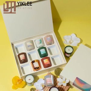 Boîtes cadeaux en papier rigide de luxe personnalisées avec fermeture magnétique pour ensembles de bougies Boîtes d'emballage de bougies parfumées <span class=keywords><strong>Bougeoir</strong></span> personnalisé - Product Image 5