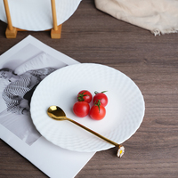 Assiettes de service en verre opale de haute qualité – Vaisselle en verre opale pour desserts et cuisine – Prix abordable – Options de tailles variées