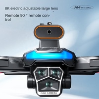 Drone GPS A14 Pro Max avec moteur sans balais et caméra à double objectif, 15 minutes de vol, évitement d'obstacles, quadricoptère RC