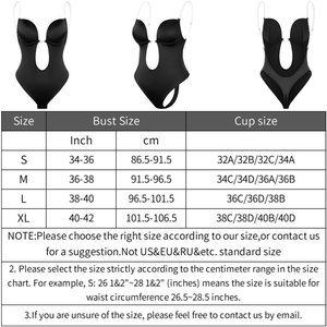 Body Shaper <span class=keywords><strong>dos</strong></span> nu à col en v profond, culotte tanga plongeante pour femmes, sangle transparente, Corset Push Up rembourré - Product Image 5