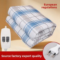 Manta Eléctrica Calefactora para Colchón, Cálida para Invierno, Tamaño Individual/Doble, Control Doble, Segura, Ahorro de Energía, Calentamiento Rápido